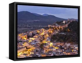 Town View of Capdepera, Evening, Majorca, Spain-Rainer Mirau-Framed Stretched Canvas