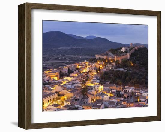 Town View of Capdepera, Evening, Majorca, Spain-Rainer Mirau-Framed Photographic Print