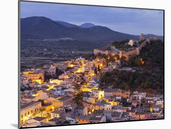 Town View of Capdepera, Evening, Majorca, Spain-Rainer Mirau-Mounted Photographic Print