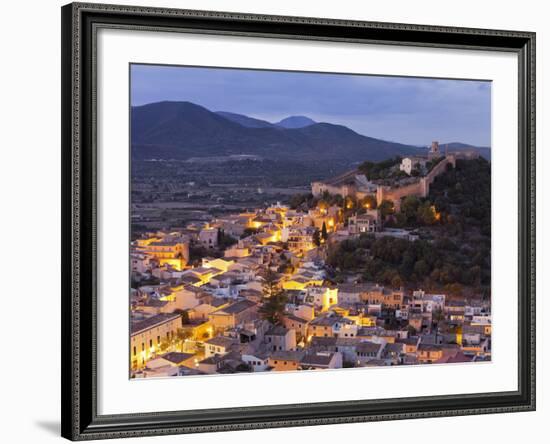 Town View of Capdepera, Evening, Majorca, Spain-Rainer Mirau-Framed Photographic Print