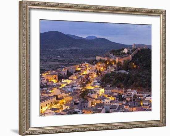 Town View of Capdepera, Evening, Majorca, Spain-Rainer Mirau-Framed Photographic Print