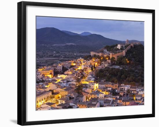 Town View of Capdepera, Evening, Majorca, Spain-Rainer Mirau-Framed Photographic Print