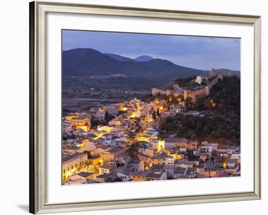 Town View of Capdepera, Evening, Majorca, Spain-Rainer Mirau-Framed Photographic Print