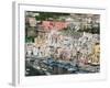 Town View of Corricella Port, Procida Corricella, Bay of Naples, Campania, Italy-Walter Bibikow-Framed Photographic Print