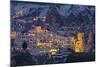 Town View of Gšreme at Night, Cappadocia, Anatolia, Turkey-Rainer Mirau-Mounted Photographic Print