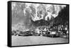 Town View of Juneau, Alaska Photograph - Juneau, AK-Lantern Press-Framed Stretched Canvas