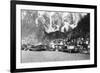 Town View of Juneau, Alaska Photograph - Juneau, AK-Lantern Press-Framed Premium Giclee Print