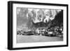 Town View of Juneau, Alaska Photograph - Juneau, AK-Lantern Press-Framed Art Print