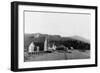 Town View of Seldovia, Alaska Photograph - Seldovia, AK-Lantern Press-Framed Art Print