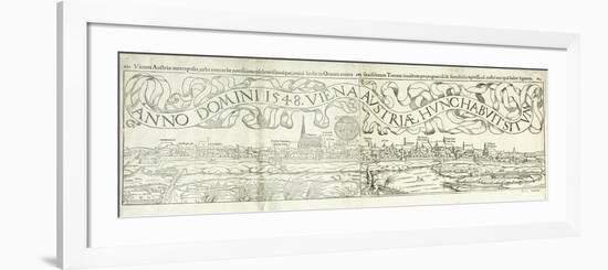 Town View of Vienna in 1548, 1550-Hans Rudolf Manuel Deutsch-Framed Premium Giclee Print