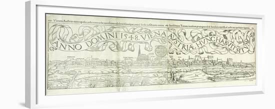 Town View of Vienna in 1548, 1550-Hans Rudolf Manuel Deutsch-Framed Premium Giclee Print