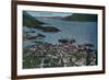 Town View of Wrangell, Alaska - Wrangell, AK-Lantern Press-Framed Premium Giclee Print