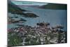 Town View of Wrangell, Alaska - Wrangell, AK-Lantern Press-Mounted Art Print