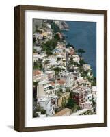 Town View, Positano, Amalfi Coast, Campania, Italy-Walter Bibikow-Framed Photographic Print