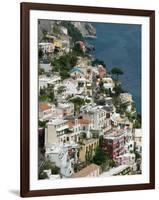 Town View, Positano, Amalfi Coast, Campania, Italy-Walter Bibikow-Framed Photographic Print