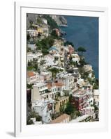 Town View, Positano, Amalfi Coast, Campania, Italy-Walter Bibikow-Framed Photographic Print