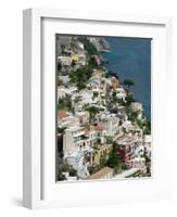 Town View, Positano, Amalfi Coast, Campania, Italy-Walter Bibikow-Framed Photographic Print