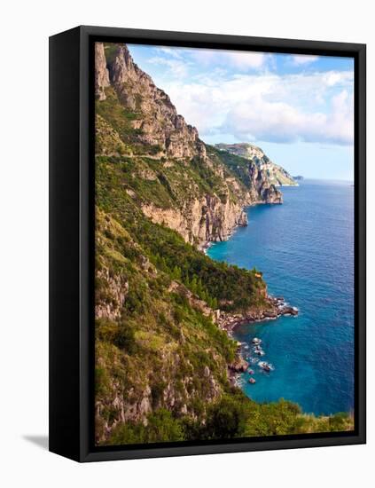 Town View, Positano, Italy-Miva Stock-Framed Stretched Canvas