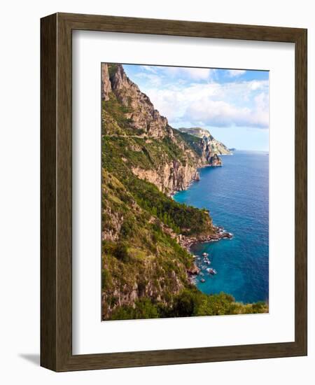 Town View, Positano, Italy-Miva Stock-Framed Photographic Print