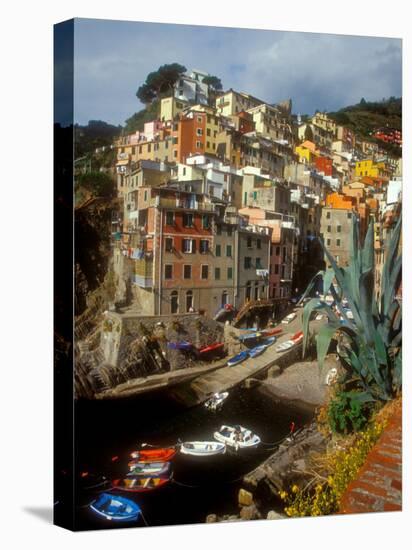 Town View, Rio Maggiore, Cinque Terre, Italy-Alison Jones-Stretched Canvas