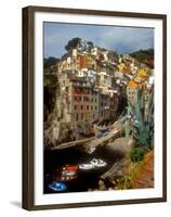 Town View, Rio Maggiore, Cinque Terre, Italy-Alison Jones-Framed Premium Photographic Print