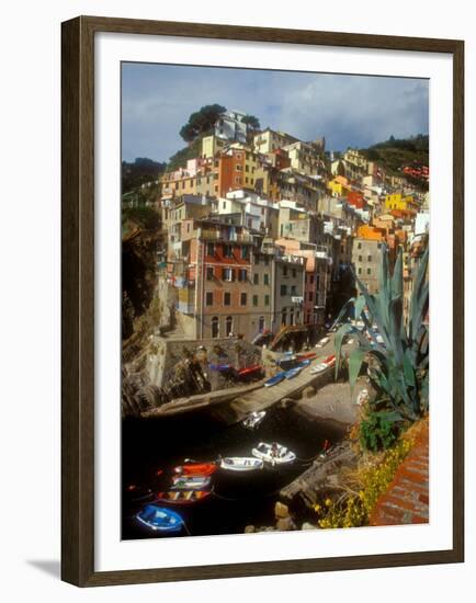 Town View, Rio Maggiore, Cinque Terre, Italy-Alison Jones-Framed Premium Photographic Print