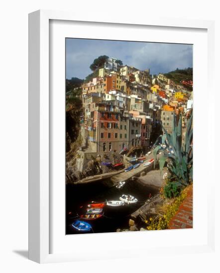Town View, Rio Maggiore, Cinque Terre, Italy-Alison Jones-Framed Photographic Print