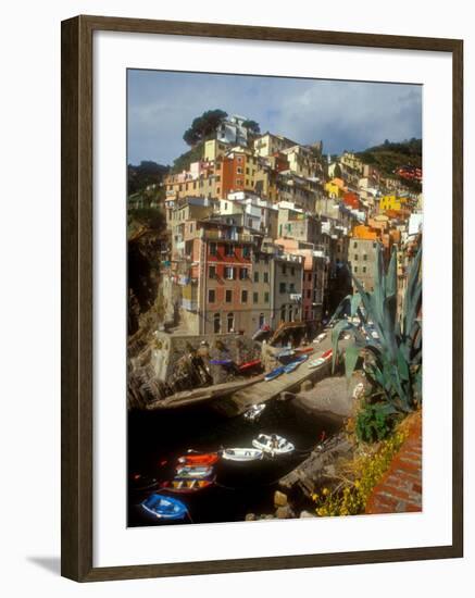 Town View, Rio Maggiore, Cinque Terre, Italy-Alison Jones-Framed Photographic Print