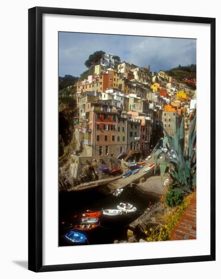 Town View, Rio Maggiore, Cinque Terre, Italy-Alison Jones-Framed Photographic Print