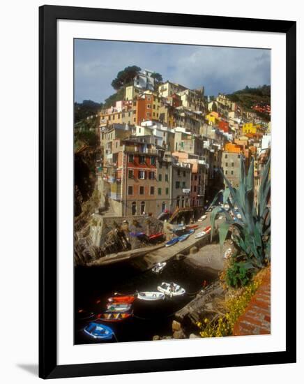 Town View, Rio Maggiore, Cinque Terre, Italy-Alison Jones-Framed Photographic Print