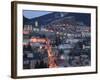 Town View with Ave de la Republique, Alpes Briancon-Walter Bibikow-Framed Photographic Print