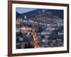 Town View with Ave de la Republique, Alpes Briancon-Walter Bibikow-Framed Photographic Print