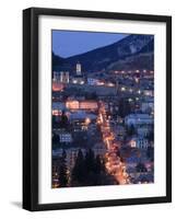 Town View with Ave de la Republique, Alpes Briancon-Walter Bibikow-Framed Photographic Print