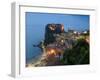 Town View with Castello Ruffo, Scilla, Calabria, Italy-Walter Bibikow-Framed Photographic Print