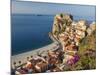 Town View With Castello Ruffo, Scilla, Calabria, Italy-Peter Adams-Mounted Photographic Print