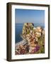 Town View With Castello Ruffo, Scilla, Calabria, Italy-Peter Adams-Framed Photographic Print