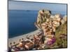 Town View With Castello Ruffo, Scilla, Calabria, Italy-Peter Adams-Mounted Photographic Print