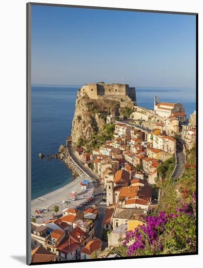 Town View With Castello Ruffo, Scilla, Calabria, Italy-Peter Adams-Mounted Photographic Print