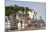 Town View with Cliffs, Le Treport, Normandy, France-Walter Bibikow-Mounted Photographic Print