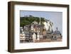 Town View with Cliffs, Le Treport, Normandy, France-Walter Bibikow-Framed Photographic Print