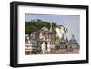 Town View with Cliffs, Le Treport, Normandy, France-Walter Bibikow-Framed Photographic Print