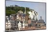 Town View with Cliffs, Le Treport, Normandy, France-Walter Bibikow-Mounted Photographic Print