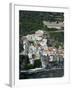 Town View with Harbor, Amalfi, Amalfi Coast, Campania, Italy-Walter Bibikow-Framed Premium Photographic Print