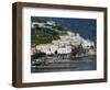 Town View with Harbor, Amalfi, Amalfi Coast, Campania, Italy-Walter Bibikow-Framed Photographic Print