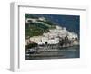 Town View with Harbor, Amalfi, Amalfi Coast, Campania, Italy-Walter Bibikow-Framed Photographic Print