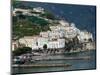 Town View with Harbor, Amalfi, Amalfi Coast, Campania, Italy-Walter Bibikow-Mounted Photographic Print