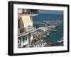 Town View with Port, Salerno, Campania, Italy-Walter Bibikow-Framed Photographic Print