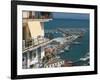 Town View with Port, Salerno, Campania, Italy-Walter Bibikow-Framed Photographic Print
