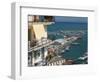 Town View with Port, Salerno, Campania, Italy-Walter Bibikow-Framed Photographic Print