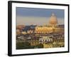 Town View with St. Peter's Basilica, Rome, Lazio, Italy-Rainer Mirau-Framed Photographic Print